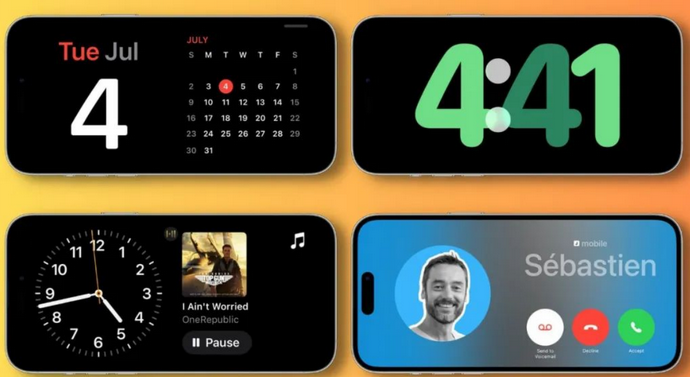 交城苹果手机维修分享iOS17横屏充电待机显示有什么好处 