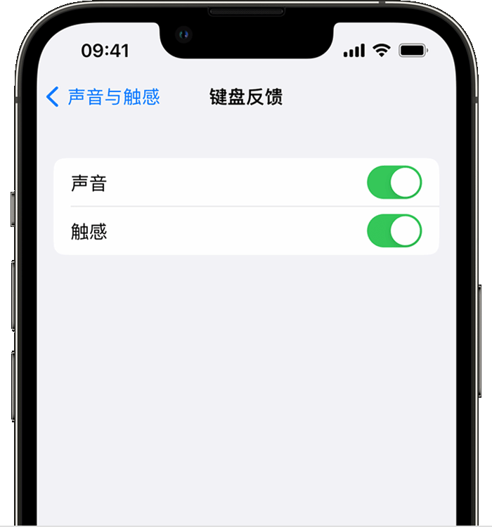 交城苹果14维修分享iPhone 14 系列机型如何开启键盘声音或触感反馈 