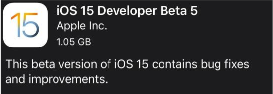 交城苹果手机维修分享如何升级到iOS15.0 beta5 